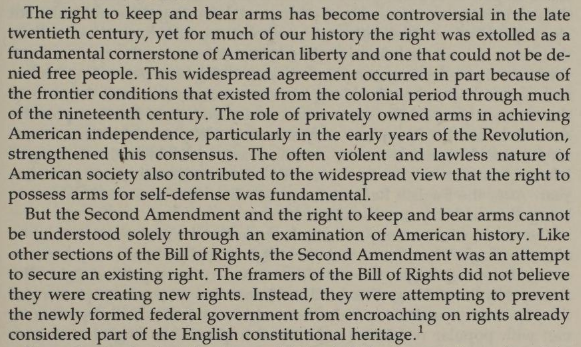 Second Amendment Context