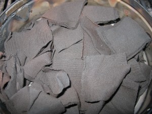 Cooked jersey char cloth