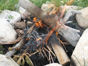Real mountain man char cloth cooking method